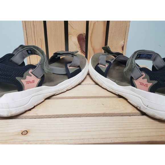 Teva Women's Zymic Adjustable Sandals Green Size 11 - Picture 5 of 13